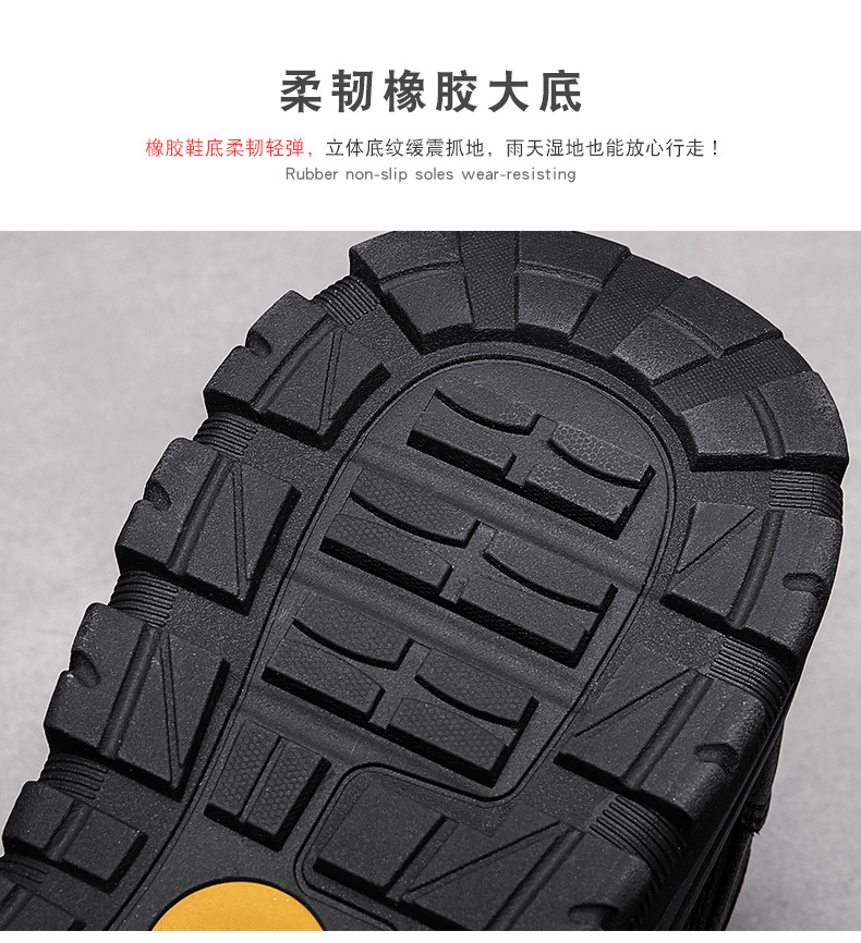 Men's Shoes Cotton-Padded Shoes with Velvet 2020 Winter High-Top Leisure Climbing Trendy Shoes Men's Trendy Wild Leather Shoes Autumn New