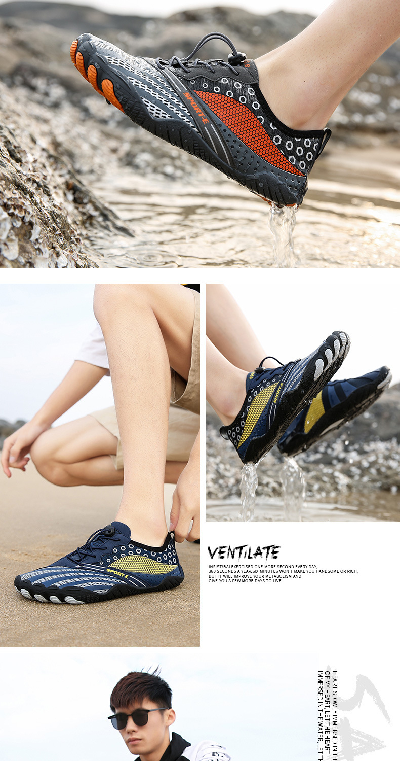 Outdoor Upstream Shoes Wading Beach Shoes Barefoot Diving Skiing Pumps Swimming Fitness Cycling Climbing FiveFingers