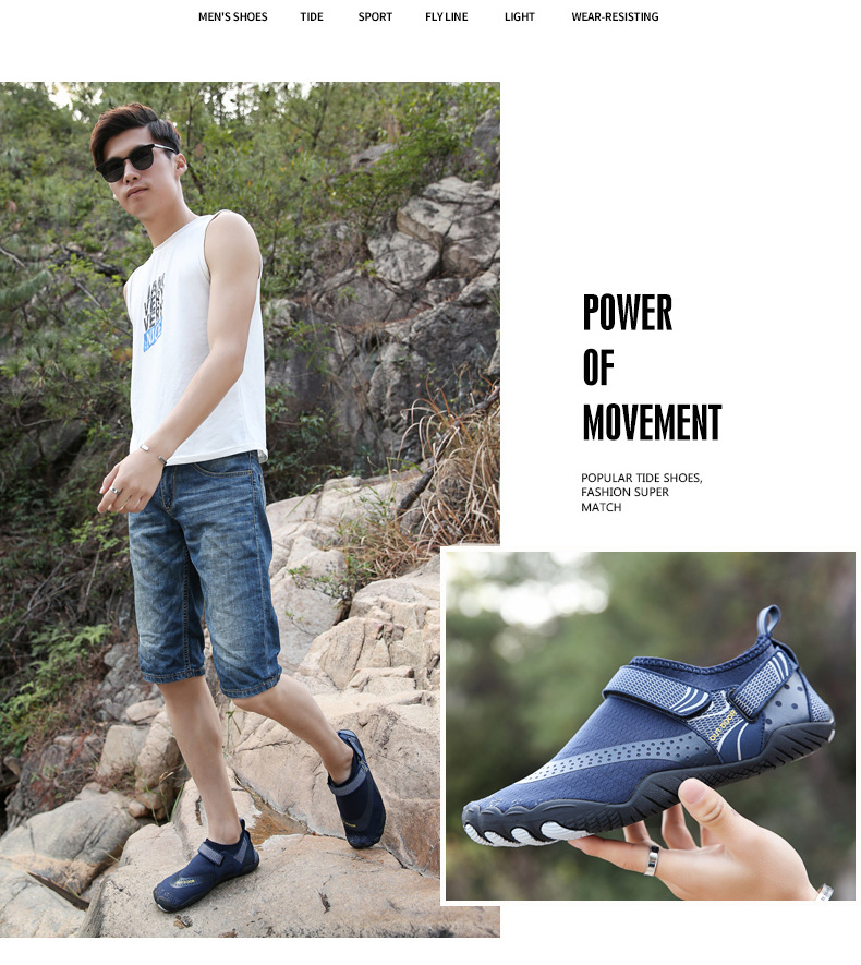 Outdoor Upstream Shoes Wading Beach Shoes Barefoot Diving Skiing Pumps Swimming Fitness Cycling Climbing FiveFingers