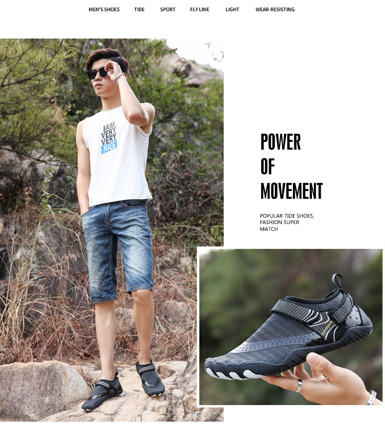 Outdoor Upstream Shoes Wading Beach Shoes Barefoot Diving Skiing Pumps Swimming Fitness Cycling Climbing FiveFingers