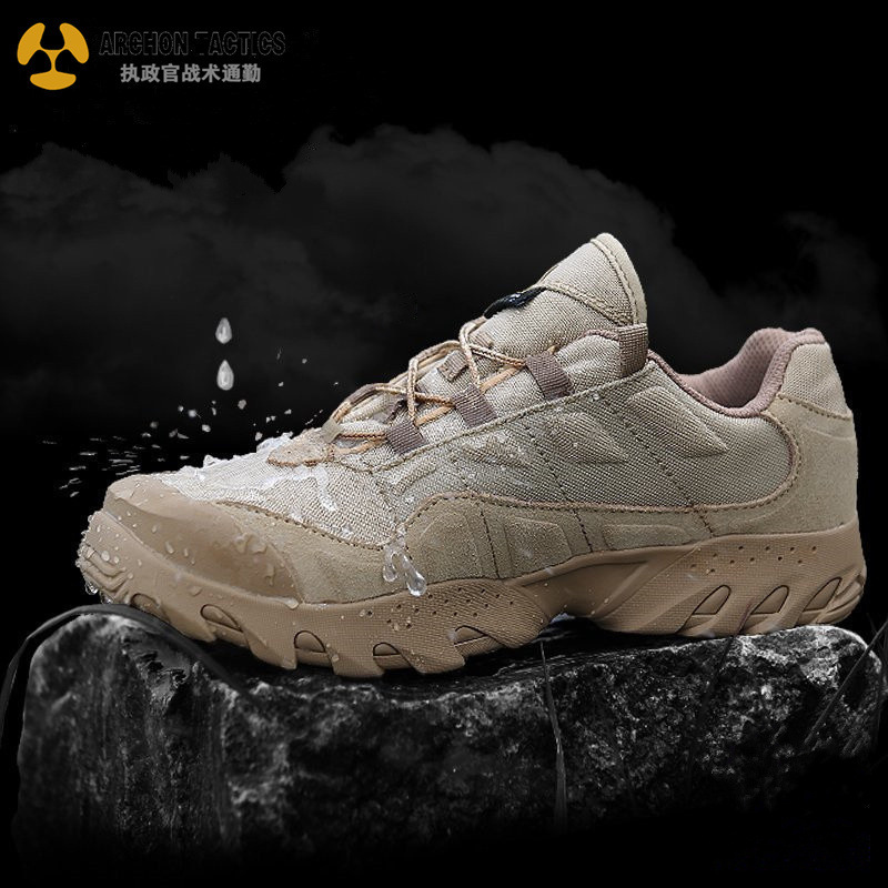Consul Spring And Autumn Genuine Leather Combat Boots Military Boots Men &#039;S Special Forces Waterproof Tactical Shoes Outdoor Climbing Boots Training Military Fans