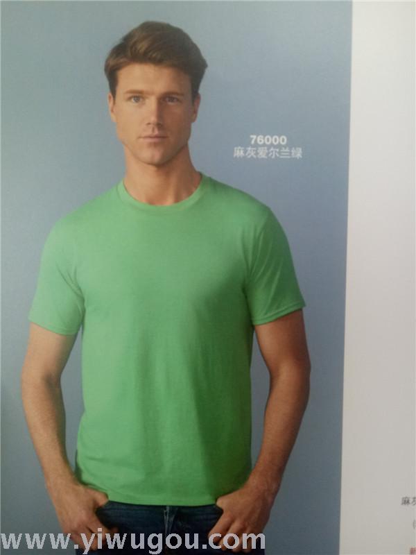 Men's short sleeve T-shirt round neck collar sleeves shirt cotton shirt