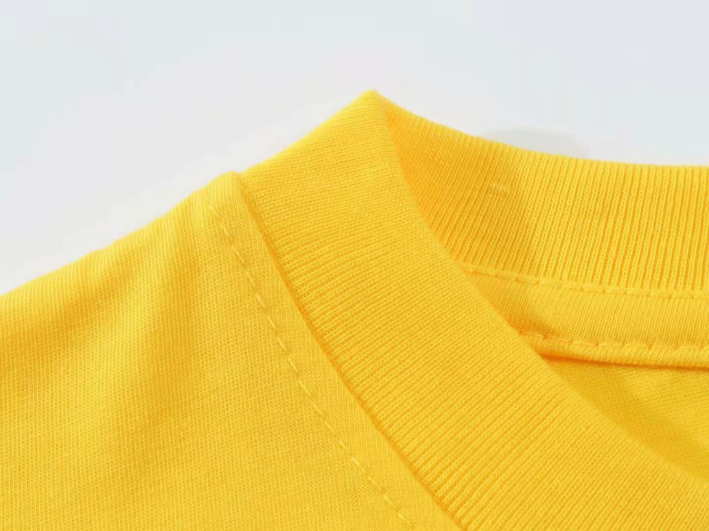 round Neck Short Sleeve Pure Color Cotton Advertising Shirt T-shirt Custom Printed Logo Business Work Clothes Group Clothes Wholesale