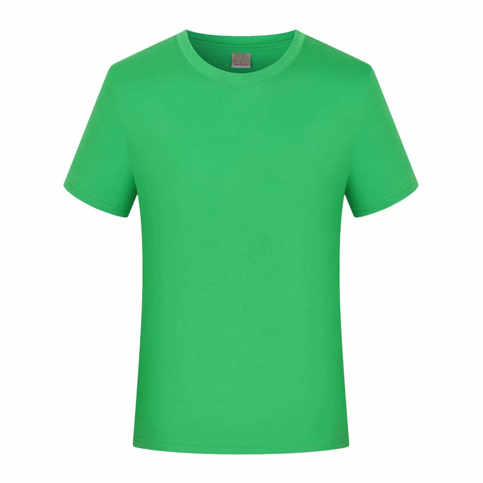round Neck Short Sleeve Pure Color Cotton Advertising Shirt T-shirt Custom Printed Logo Business Work Clothes Group Clothes Wholesale