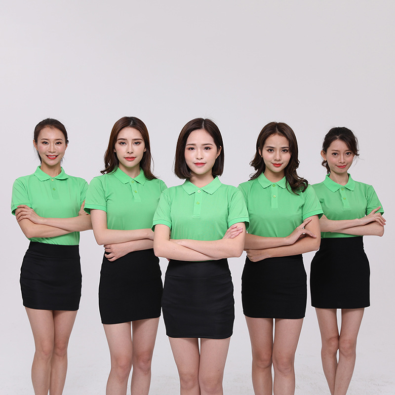 Jingdong Home appliance work clothes custom supermarket convenience store Huawei Tooling building materials Lapel Advertising shirt T-shirt Word Summer Jingdong Home appliance work clothes custom supermarket convenience store Huawei Tooling building materials Lapel Advertising shirt T-shirt Word Summer