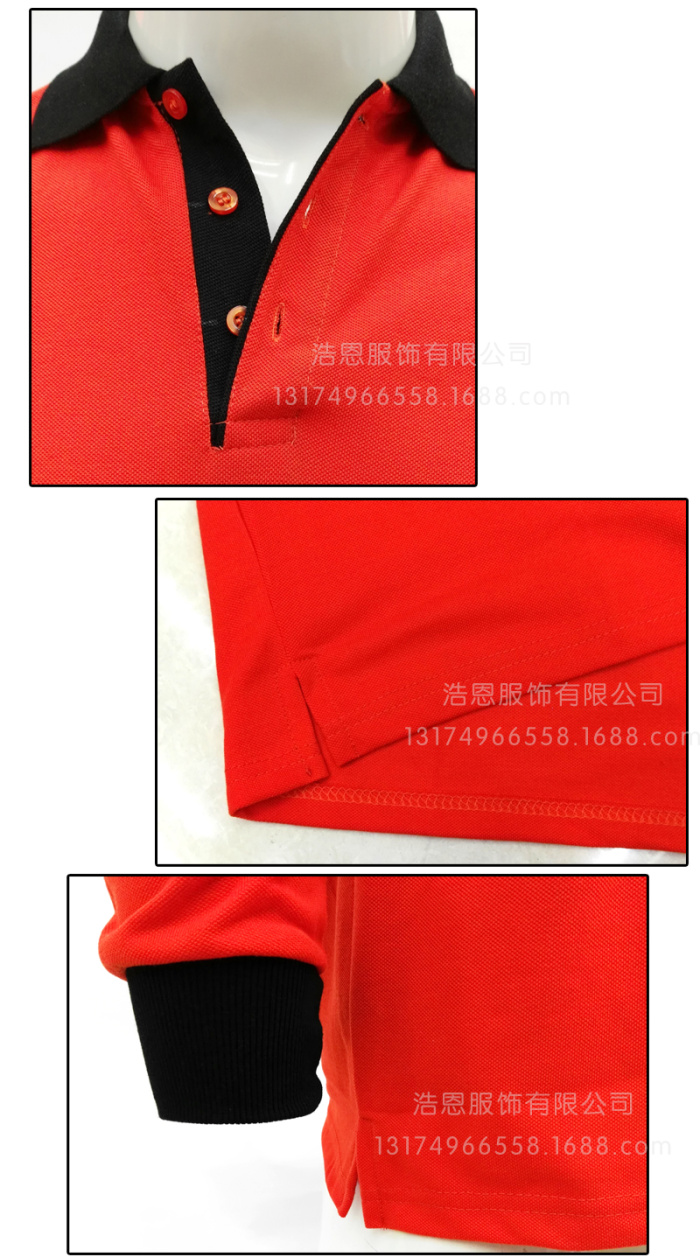 Color lapel collar long sleeved T-shirt dress custom printed olgo group