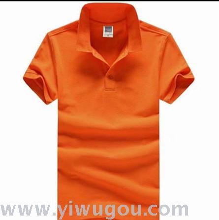 Men&#039;s solid color short-sleeved T-shirt men&#039;s collar collar pure color shirt summer cotton custom