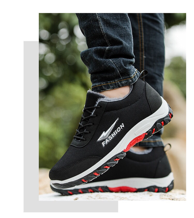 Winter Fleece-Lined Sneakers Men's Snow Boots Men's Warm Outdoor Climbing Boots Cotton Shoes Men's Light Running Winter Fleece-Lined Sneakers Men's Snow Boots Men's Warm Outdoor Climbing Boots Cotton Shoes Men's Light Running