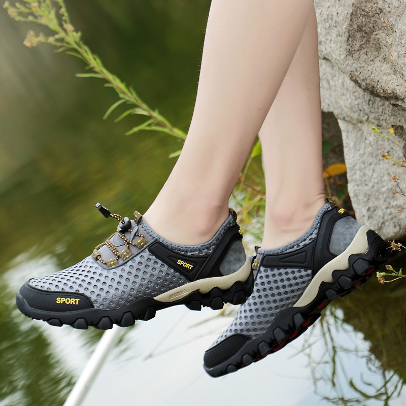 Men&#039;s Shoes Summer Outdoor Mesh Shoes Casual Breathable One Pedal Lazy Shoes Hiking Climbing Men&#039;s Sports Shoes Generation