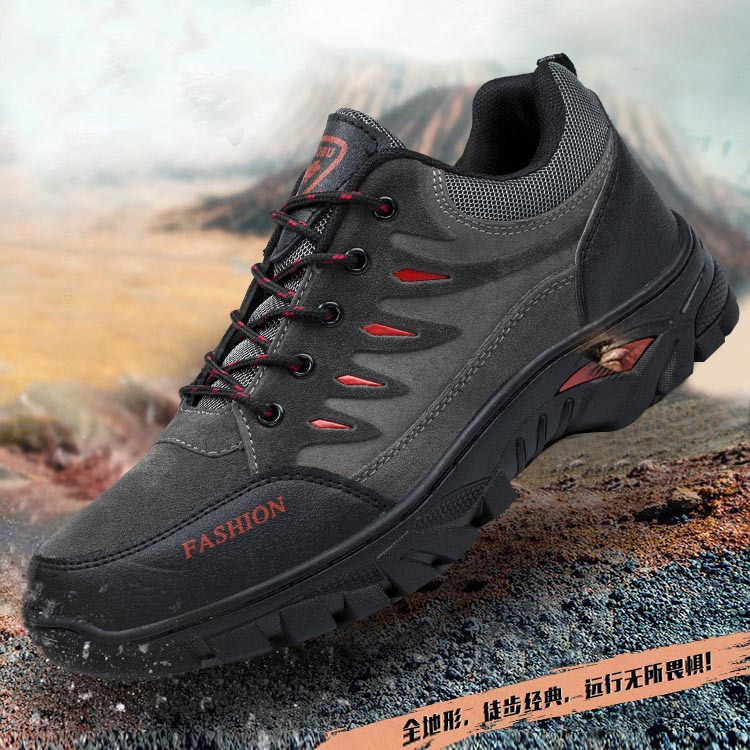 Hiking Camel Men&#039;s Shoes Autumn and Winter Leisure Outdoor Shoes Sport Climbing Work Commuter Shoes Thick Bottom Fleece-Lined Warm Shoes