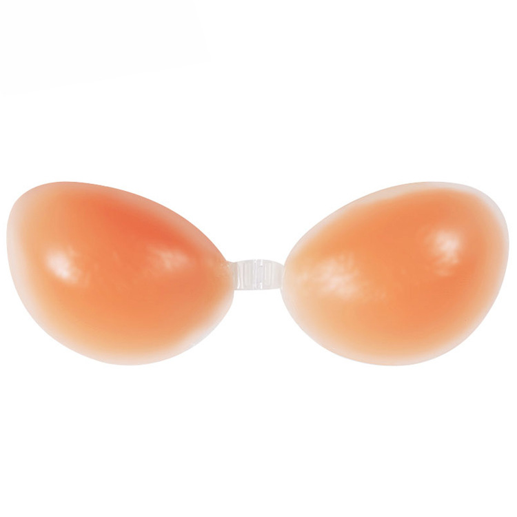 Yiwu Hot Invisible Silicone Bra Thick Push up Breast Pad Chest Paste Strapless Silicone Bra Factory Direct Sales
