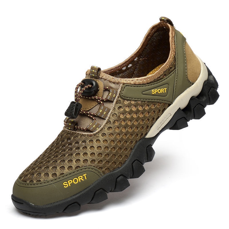 2021 Summer New Men&#039;s Shoes Mesh Sneakers Foreign Trade Thick Bottom Outdoor Climbing Bottom Casual Shoes Trend Men&#039;s Sandals