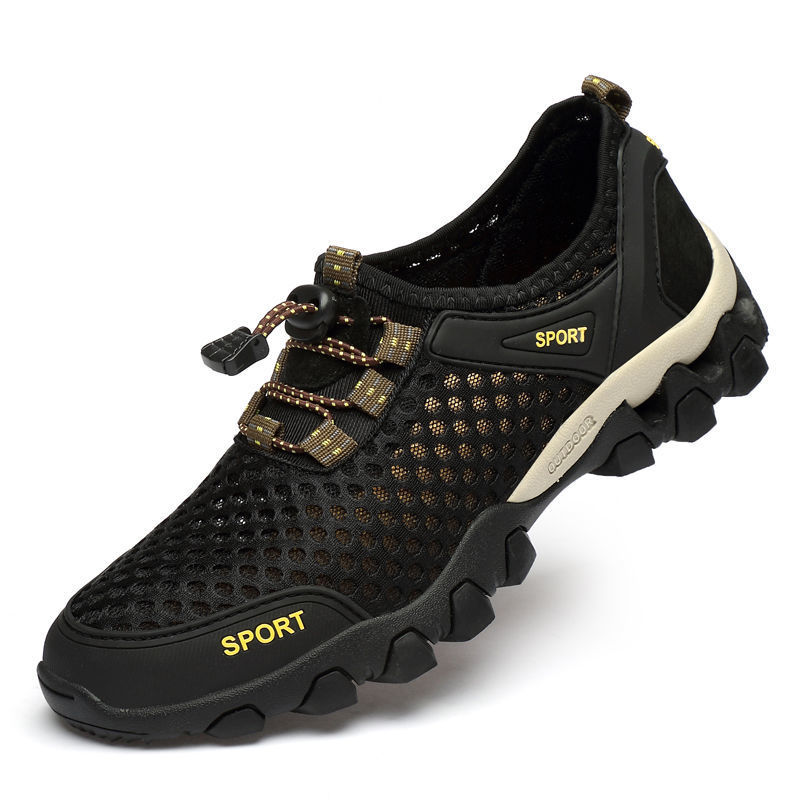 2021 Summer New Men&#039;s Shoes Mesh Sneakers Foreign Trade Thick Bottom Outdoor Climbing Bottom Casual Shoes Trend Men&#039;s Sandals