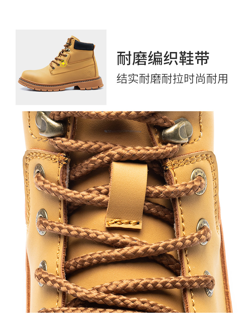 Autumn and Winter Protective Shoes Male Leather Breathable Steel Toe Cap Men's and Women's Protective Work Shoes Attack Shield and Anti-Stab 36-48 Size Cross-Border Autumn and Winter Protective Shoes Male Leather Breathable Steel Toe Cap Men's and Women's Protective Work Shoes Attack Shield and Anti-Stab 36-48 Size Cross-Border