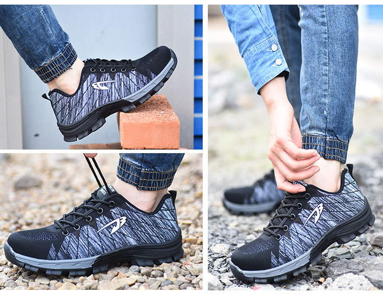 Manufacturers Supply Flying Woven Breathable Work Shoes Anti-Smashing and Anti-Penetration Four Seasons Work Shoes Safety Shoes Mountaineering Protective Footwear Manufacturers Supply Flying Woven Breathable Work Shoes Anti-Smashing and Anti-Penetration Four Seasons Work Shoes Safety Shoes Mountaineering Protective Footwear
