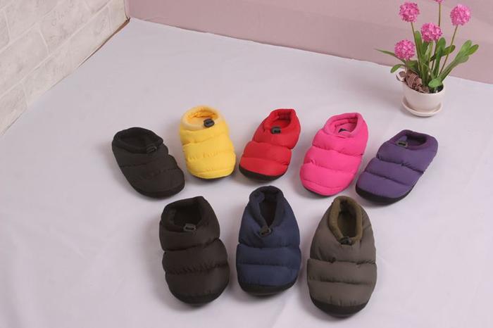 Korean trade warm slipper heel shoes at home couple cotton slippers for men and women down cloth slippers Korean trade warm slipper heel shoes at home couple cotton slippers for men and women down cloth slippers