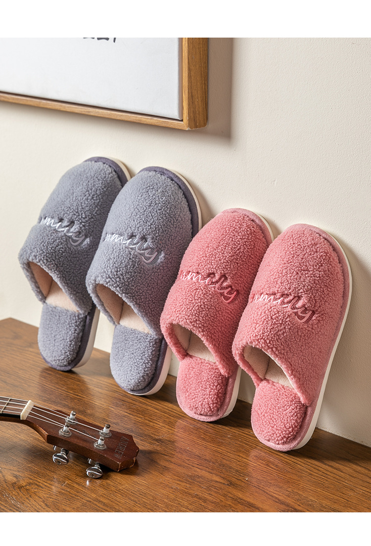 Cotton Slippers Women's Autumn and Winter Warm Home Home Thick-Soled Indoor Mute Breathable Plush Cartoon Slippers Women's Winter Cotton Slippers Women's Autumn and Winter Warm Home Home Thick-Soled Indoor Mute Breathable Plush Cartoon Slippers Women's Winter
