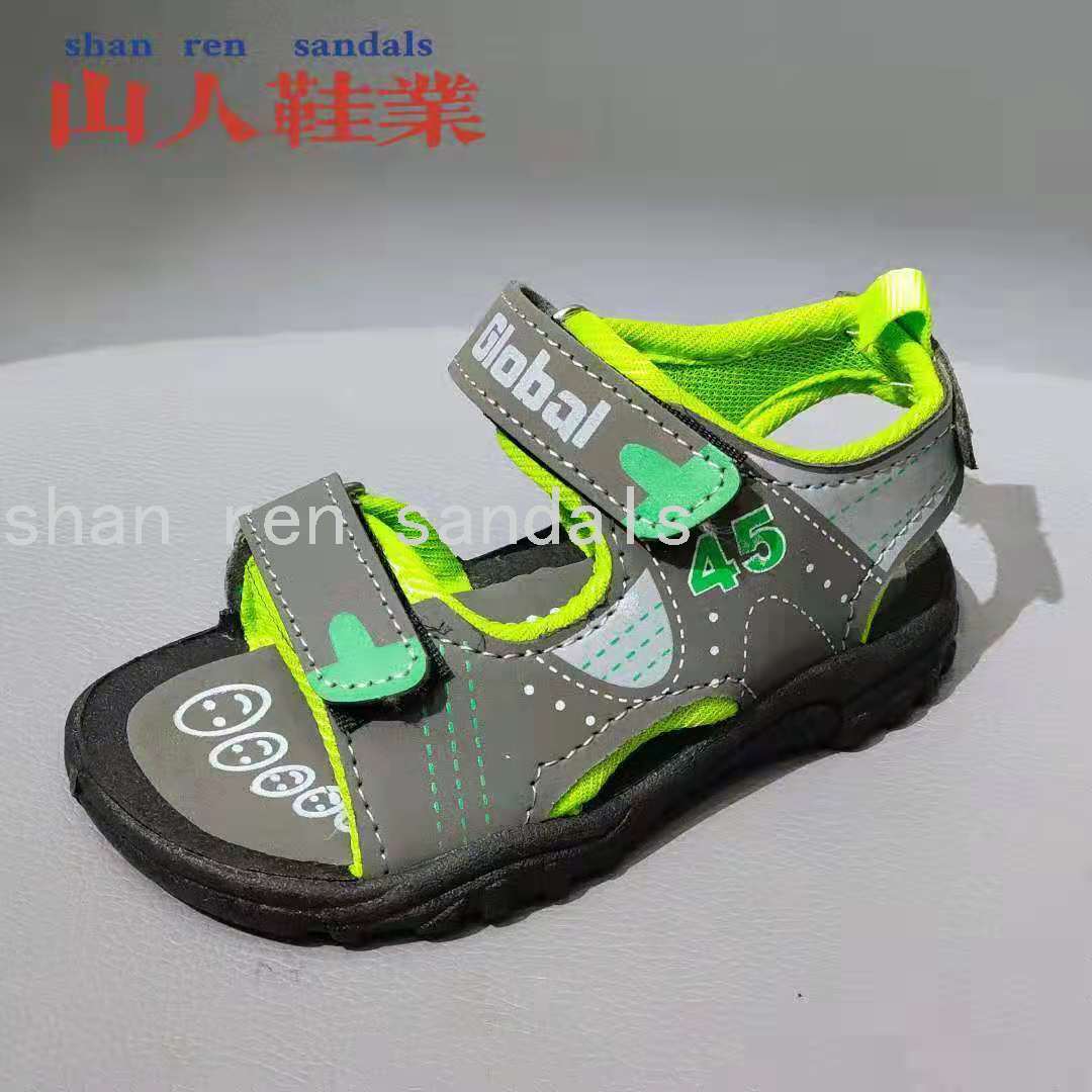Boy's Beach Shoes 2021 New Sandals Printed PVC Bottom Foreign Trade Beach Sandals