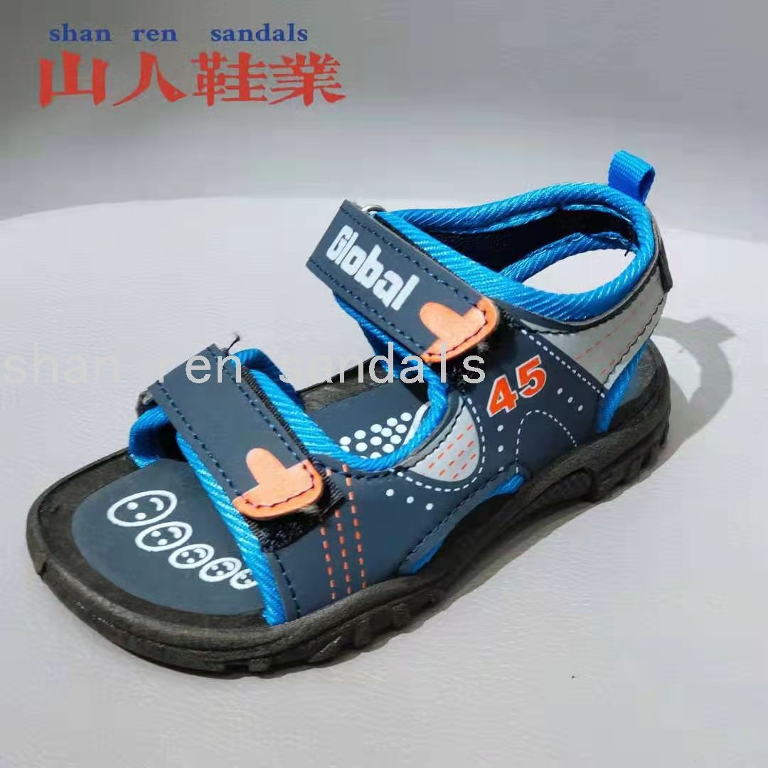 Boy's Beach Shoes 2021 New Sandals Printed PVC Bottom Foreign Trade Beach Sandals