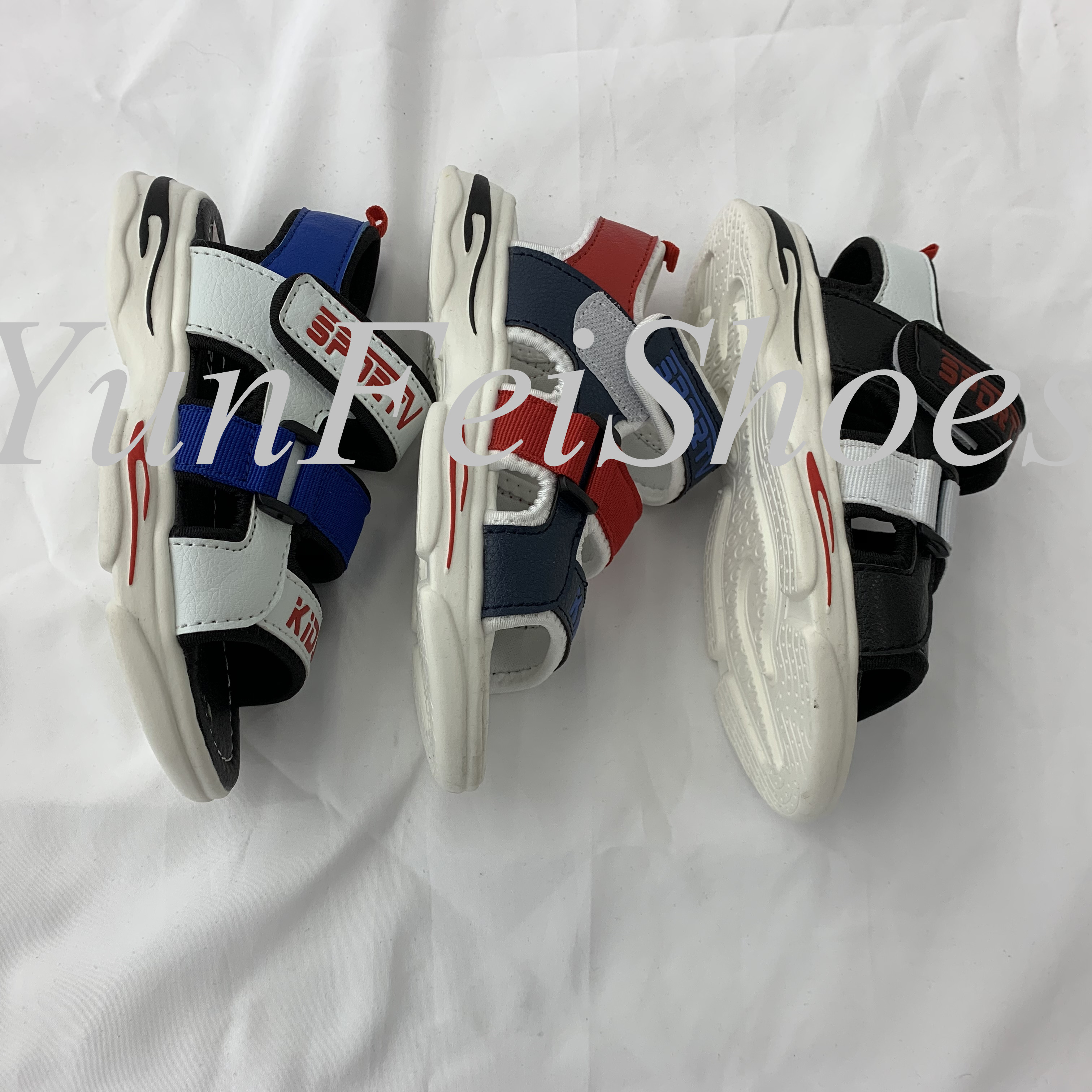 19 new colorful comfortable wear-resistant boys' beach shoes (customized for foreign trade)