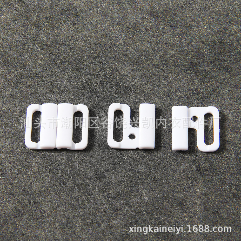 Factory Customized Plastic Bra Front Buckle Transparent a Pair of Buckles Underwear Accessories Bra Snap Fastener Chicken Hearts Buckle
