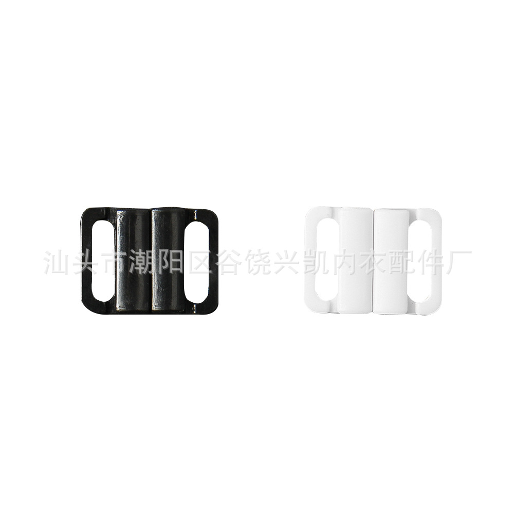 Factory Customized Plastic Bra Front Buckle Transparent a Pair of Buckles Underwear Accessories Bra Snap Fastener Chicken Hearts Buckle