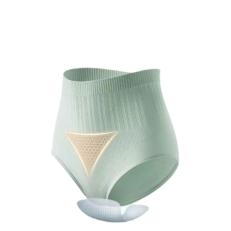 Women&#039;s Large Size High Waist Seamless Underwear Postpartum Body Shaping Waist Girdling Body Shaping Seamless Hip Lifting Pure Cotton Crotch Briefs
