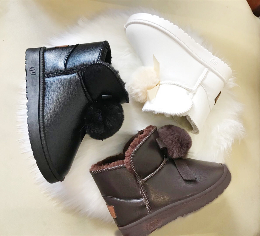 PU Leather Low-Top Snow Boots Women's Winter New Thickened Non-Slip Warm Short Cotton Shoes Women's Slip-on Bread Shoes Wholesale PU Leather Low-Top Snow Boots Women's Winter New Thickened Non-Slip Warm Short Cotton Shoes Women's Slip-on Bread Shoes Wholesale
