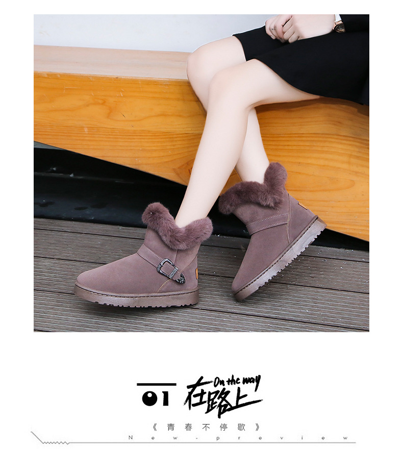 Export Waterproof Snow Boots Wholesale Pu Waterproof Classic Winter Fleece Warm Women's Short Boots Factory Direct Sales Export Waterproof Snow Boots Wholesale Pu Waterproof Classic Winter Fleece Warm Women's Short Boots Factory Direct Sales