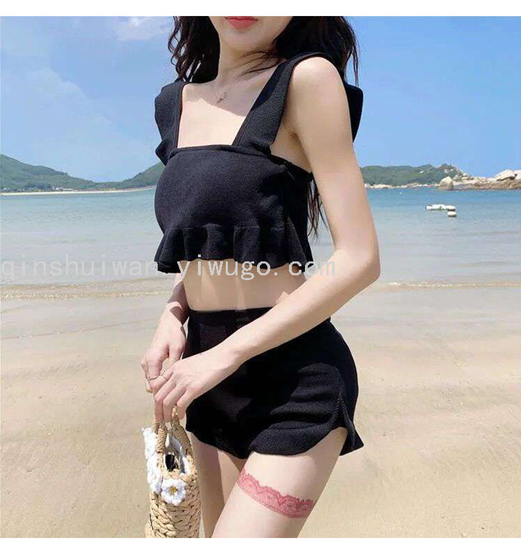 Swimwear Women's Fashion Split Swimsuit Sexy Suspenders Beachwear Winter Hot Spring Swimsuit Swimwear Women's Fashion Split Swimsuit Sexy Suspenders Beachwear Winter Hot Spring Swimsuit
