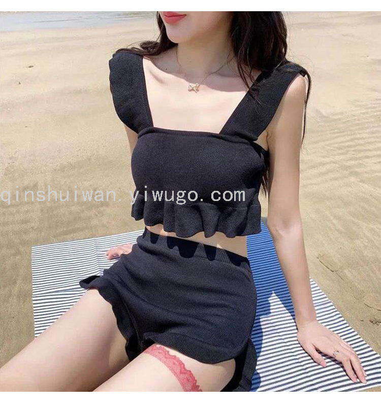 Swimwear Women's Fashion Split Swimsuit Sexy Suspenders Beachwear Winter Hot Spring Swimsuit Swimwear Women's Fashion Split Swimsuit Sexy Suspenders Beachwear Winter Hot Spring Swimsuit