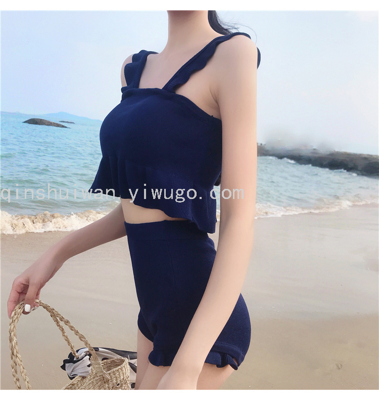 Swimwear Women's Fashion Split Swimsuit Sexy Suspenders Beachwear Winter Hot Spring Swimsuit Swimwear Women's Fashion Split Swimsuit Sexy Suspenders Beachwear Winter Hot Spring Swimsuit