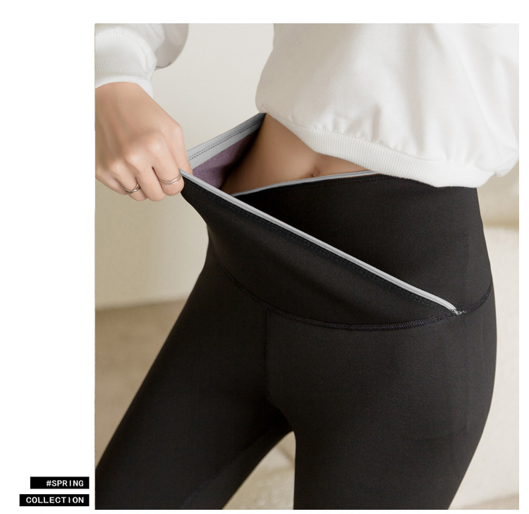 Large Size Cross Waist Leggings Autumn Fleece-Lined Weight Loss Pants Women's Outer Wear Belly Contracting Hip Lifting Shark Leather Pants Pencil Pants Women Large Size Cross Waist Leggings Autumn Fleece-Lined Weight Loss Pants Women's Outer Wear Belly Contracting Hip Lifting Shark Leather Pants Pencil Pants Women