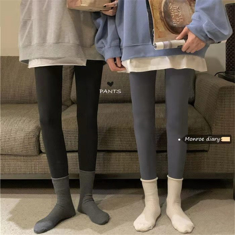 Celebrity Thin Shark Skin Leggings Women&#039;s Spring and Autumn Fleece Liquid Pants Barbie Yoga Pants Shark Leather Pants