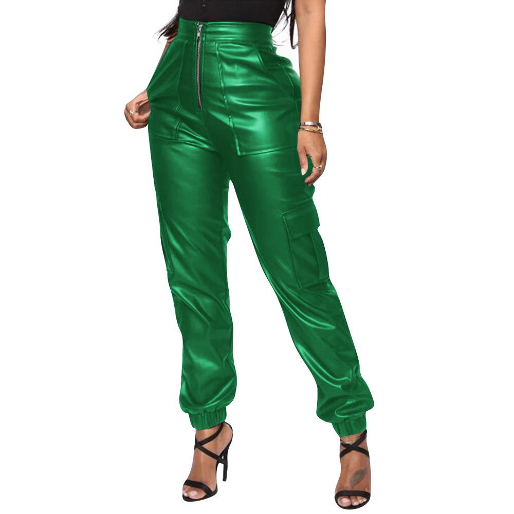 New Autumn and Winter Casual Pants F8257 Spot European and American Amazon Fashion Multiple Pocket Casual Pants Casual Leather Pants New Autumn and Winter Casual Pants F8257 Spot European and American Amazon Fashion Multiple Pocket Casual Pants Casual Leather Pants