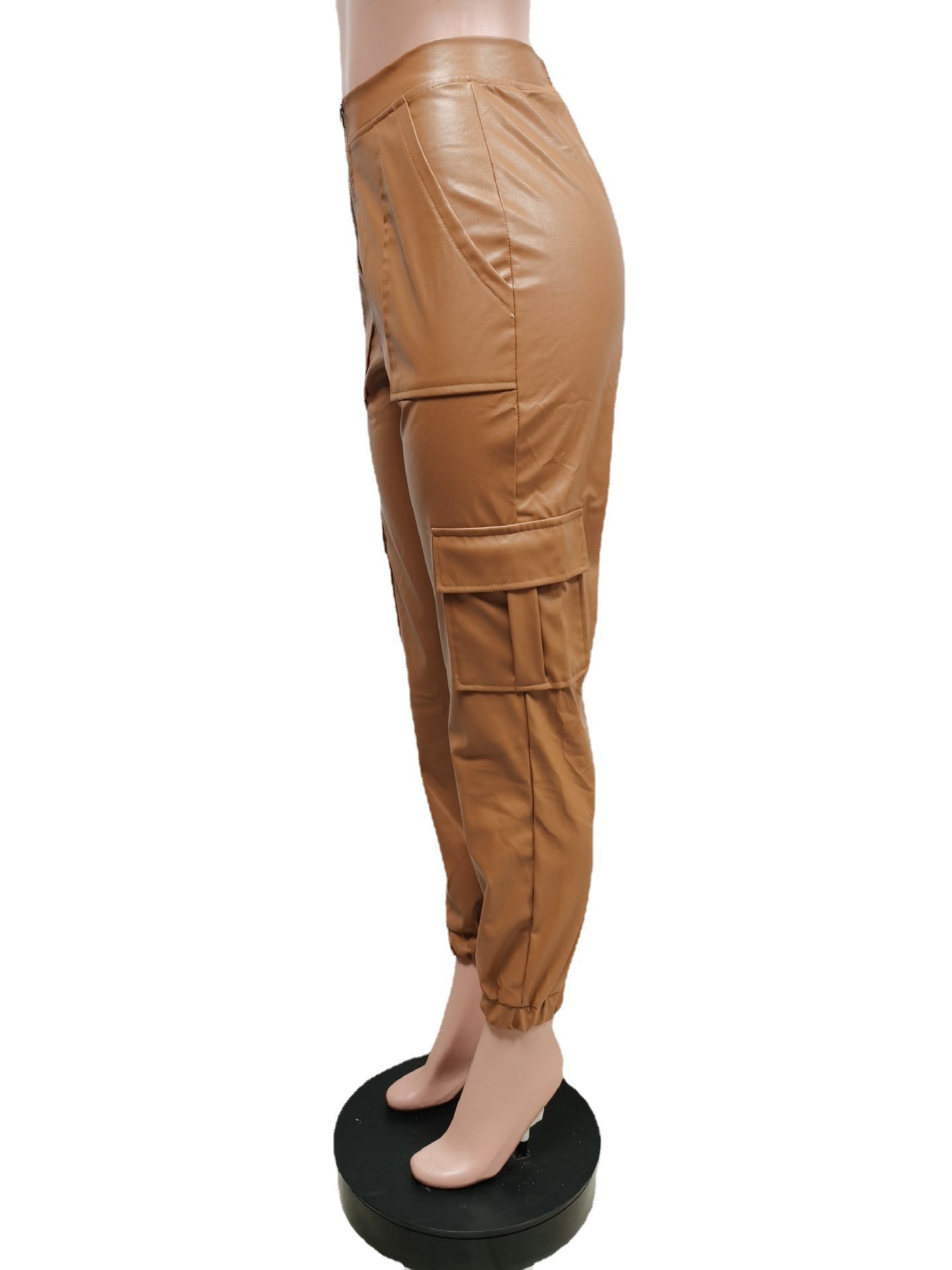 New Autumn and Winter Casual Pants F8257 Spot European and American Amazon Fashion Multiple Pocket Casual Pants Casual Leather Pants New Autumn and Winter Casual Pants F8257 Spot European and American Amazon Fashion Multiple Pocket Casual Pants Casual Leather Pants