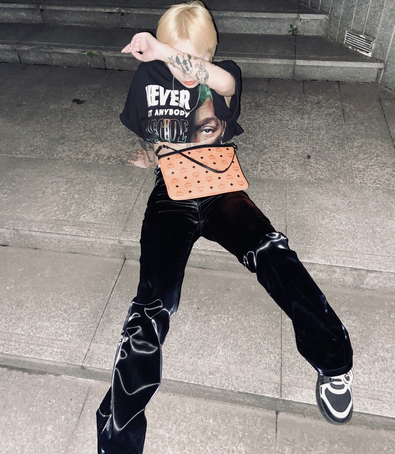 2022 Spring New Niche Design Liquid Future Light Sense Leather Pants Women's European and American High Waist Straight Casual Trousers 2022 Spring New Niche Design Liquid Future Light Sense Leather Pants Women's European and American High Waist Straight Casual Trousers