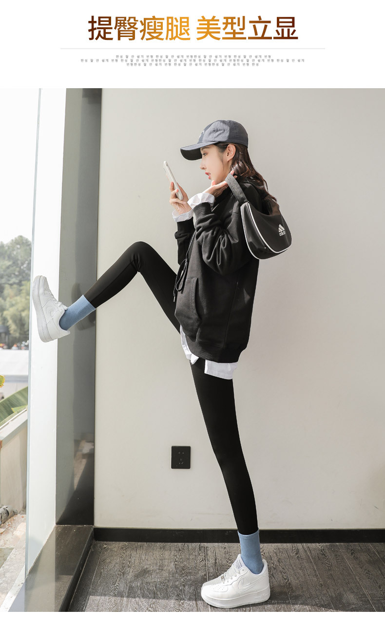 202 New Velvet Padded Leggings Women's Outer Wear Autumn and Winter Shark Leather Pants Thickened Cropped Barbie Skinny Yoga Pants 202 New Velvet Padded Leggings Women's Outer Wear Autumn and Winter Shark Leather Pants Thickened Cropped Barbie Skinny Yoga Pants