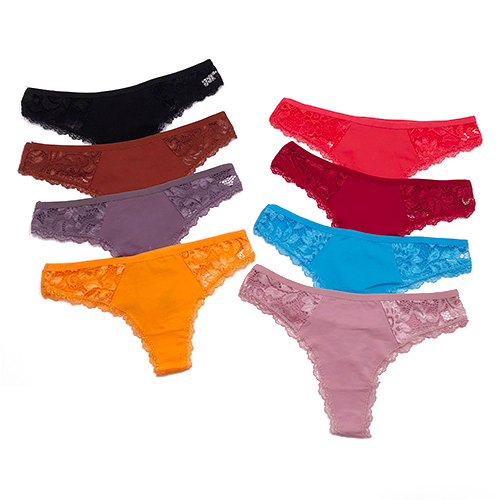 Pure Cotton European and American Sexy T-Back Women's Mid-Low Waist Women's Comfortable Breathable T Shape Underwear Simple Women's T-Back Pure Cotton European and American Sexy T-Back Women's Mid-Low Waist Women's Comfortable Breathable T Shape Underwear Simple Women's T-Back