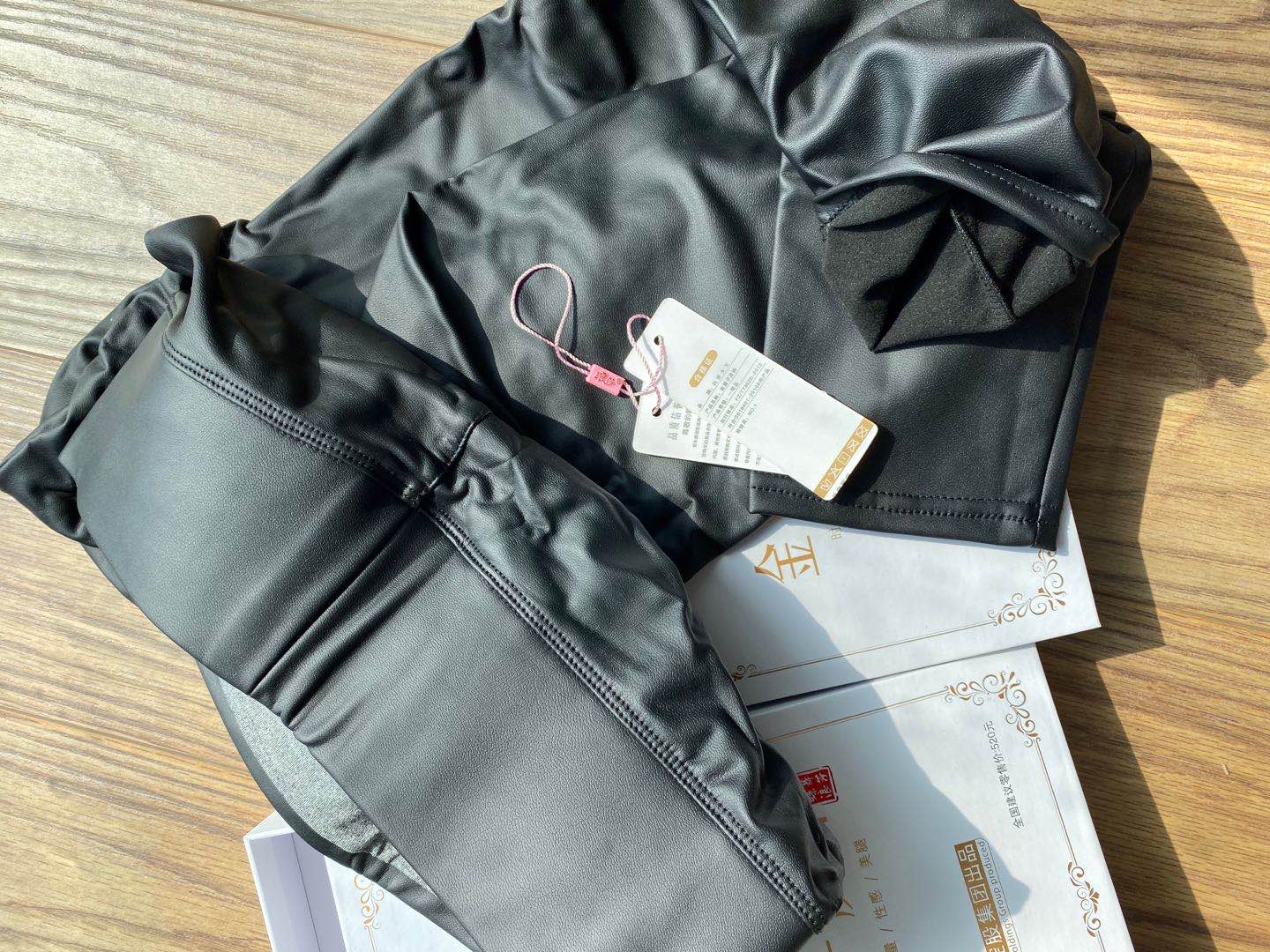Original high - end prodigal leather pants wear high - waisted leather pants tight quantum pants Original high - end prodigal leather pants wear high - waisted leather pants tight quantum pants