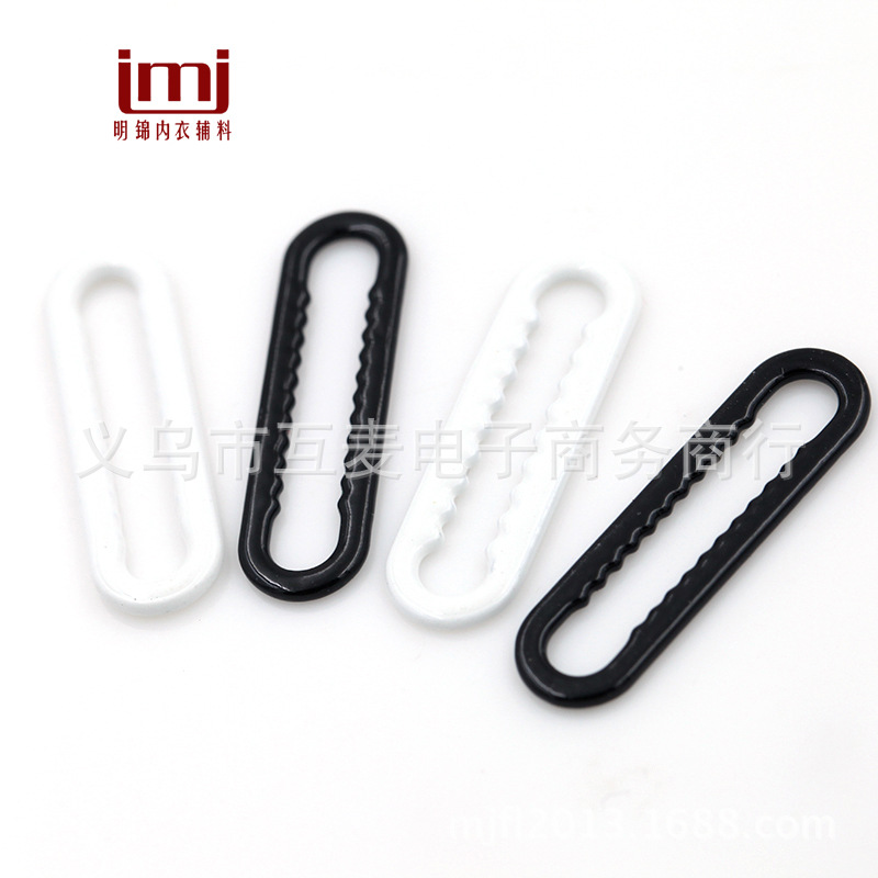 Supply Underwear Accessories Factory Direct Sales Toothed Oval Glue Buckle Special Shape Glue Buckle Swimsuit Buckle