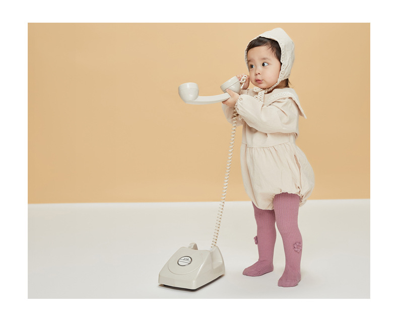 Korean version of dish cotton double-needle vertical strip leggings for children children children socks flower button pantyhose Korean version of dish cotton double-needle vertical strip leggings for children children children socks flower button pantyhose