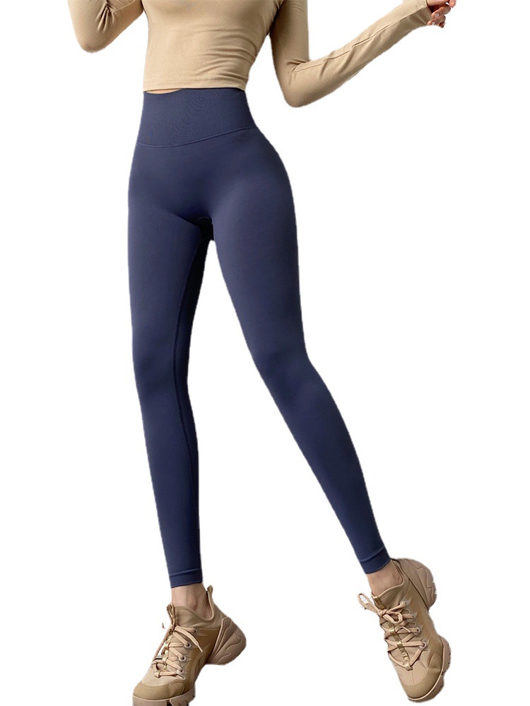 2021 Autumn and Winter New Yoga Trousers Peach Hip Lifting Sport Running Fitness Pants Brushed High Waist Tight Yoga Pants