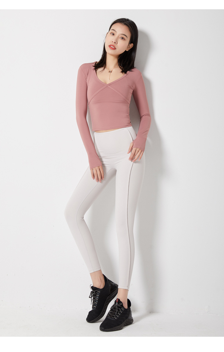 High Waist Hip Lift Fitness Pants Women's Elegant Running Quick-Drying Tight Sports Belly Contracting Thread Yoga Trousers Outer Wear Autumn and Winter