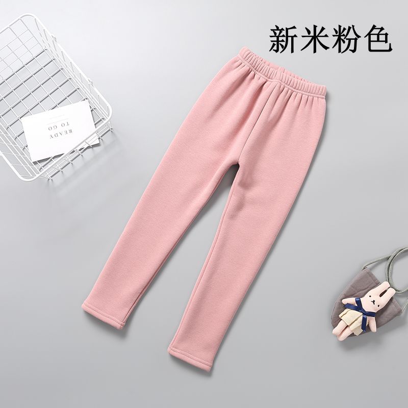 2021 Children's Leggings Fleece-Lined Thickened Girls' Pants Korean Style Outer Wear Tight Stretch Trousers Single-Layer Fleece-Lined 2021 Children's Leggings Fleece-Lined Thickened Girls' Pants Korean Style Outer Wear Tight Stretch Trousers Single-Layer Fleece-Lined
