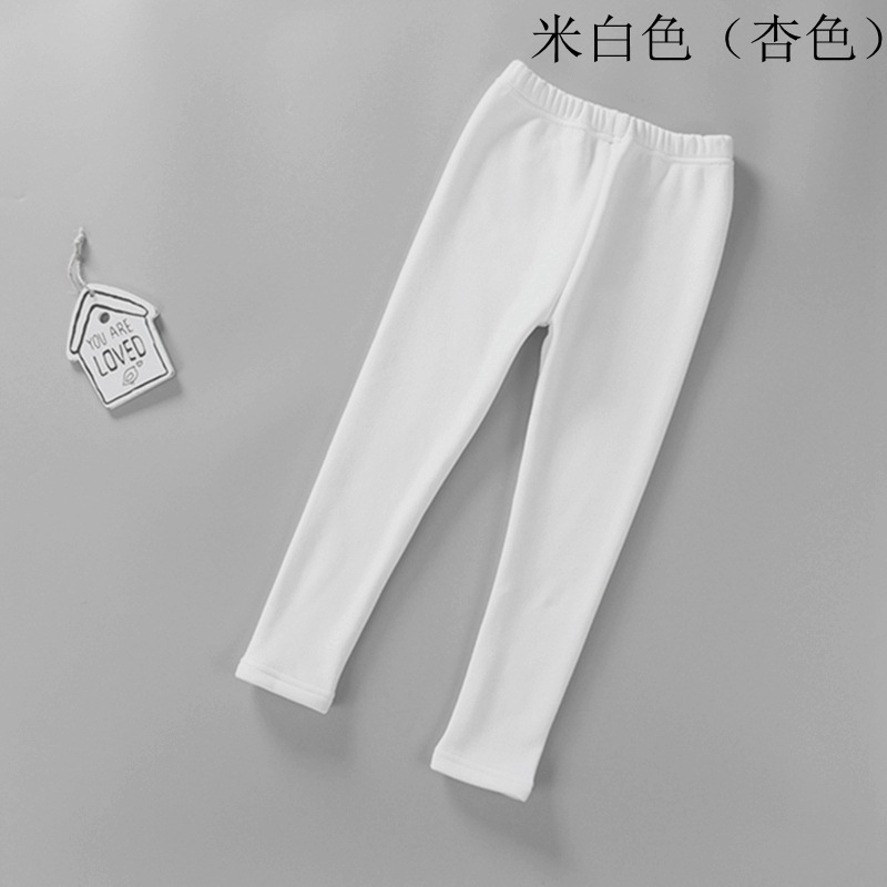2021 Children's Leggings Fleece-Lined Thickened Girls' Pants Korean Style Outer Wear Tight Stretch Trousers Single-Layer Fleece-Lined 2021 Children's Leggings Fleece-Lined Thickened Girls' Pants Korean Style Outer Wear Tight Stretch Trousers Single-Layer Fleece-Lined