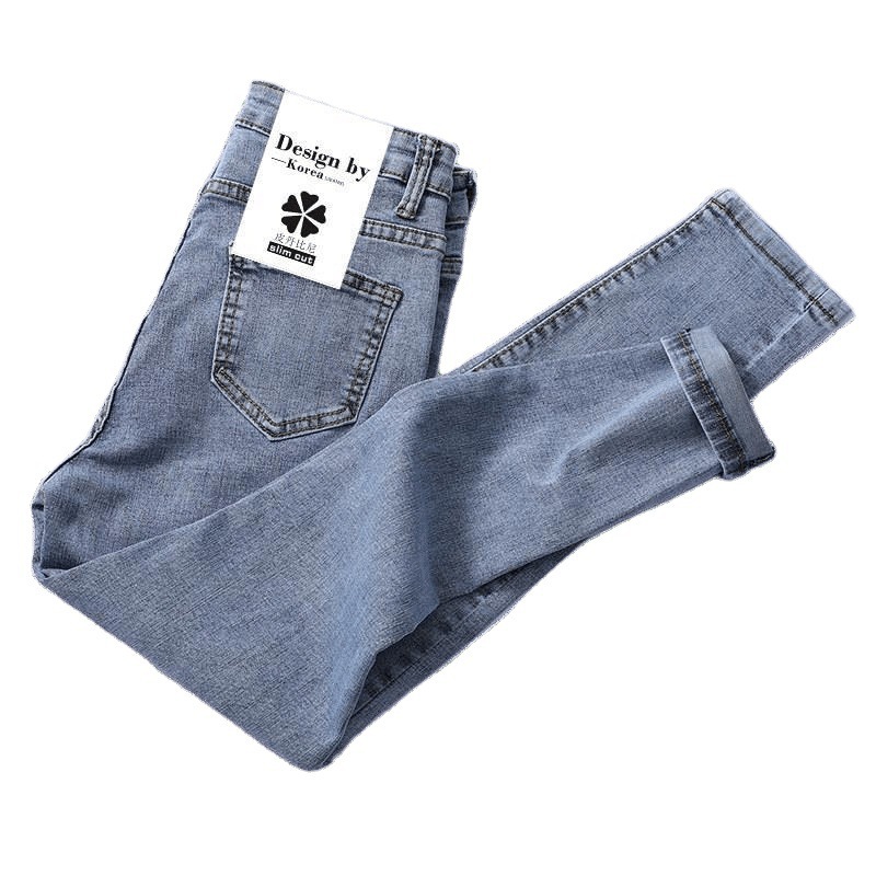 High Waist Jeans for Women Slimming High Slim Fit Skinny 2021 New Spring and Summer Stretch Tight Black Trousers Women&#039;s Fashion