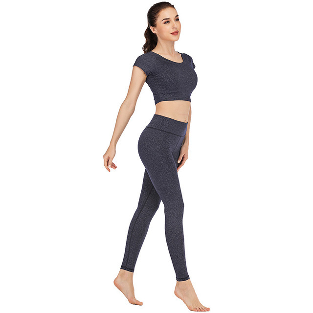 Spring and Summer New Tight Quick-Drying Nude Feel Nylon Yoga Suit Outdoor Sports Fitness Yoga Trousers