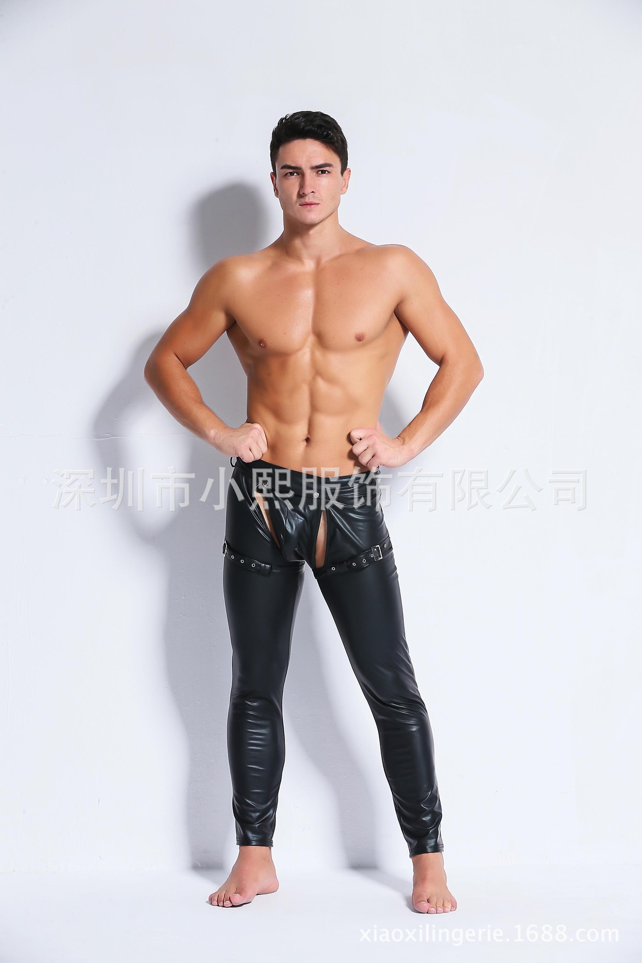 Split Size European and American Men's Sexy Lingerie Wholesale Patent Leather Men's Tight Trousers Imitation Leather Trousers Split Size European and American Men's Sexy Lingerie Wholesale Patent Leather Men's Tight Trousers Imitation Leather Trousers