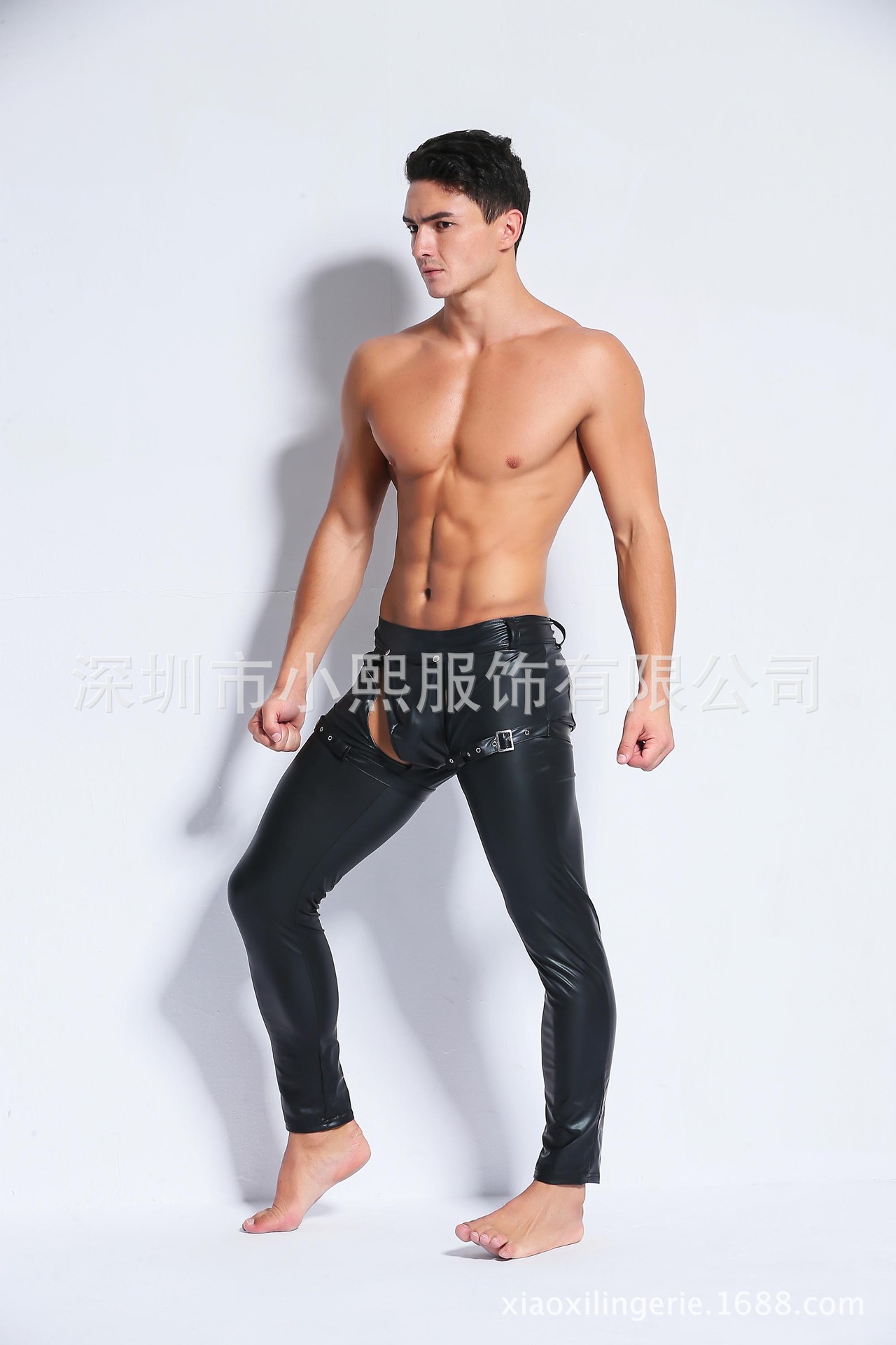 Split Size European and American Men's Sexy Lingerie Wholesale Patent Leather Men's Tight Trousers Imitation Leather Trousers Split Size European and American Men's Sexy Lingerie Wholesale Patent Leather Men's Tight Trousers Imitation Leather Trousers